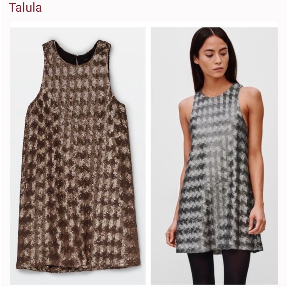 Aritzia /Talula Canterbury Sequin Dress Bronze